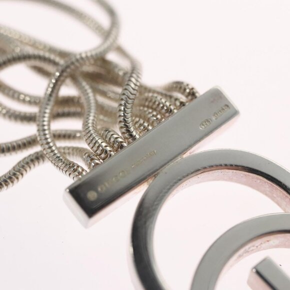 GUCCI Interlocking Bracelet Ag925 Silver Auth - Picture 14 of 14